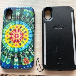 IPHONE X/10 TWO CASES ( LUMEE and WILDFLOWER)